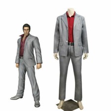 Yakuza Kazuma Kiryu Men's Suit Uniform Adult Cosplay Costume