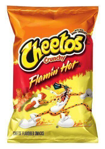 Cheetos Flamin Hot Crunchy Cheese Snacks Case