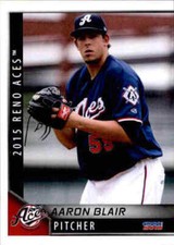 2015 Reno Aces Choice #5 Aaron Blair Las Vegas Nevada NV Baseball Card