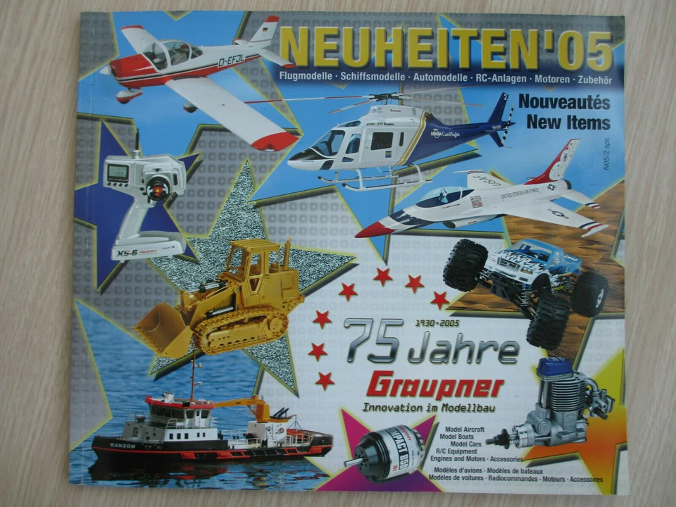 CATALOGUE NOUVEAUTES 2005 GRAUPNER MODELLING MODELISME MODELLBAU 159 pages - Photo 1/1