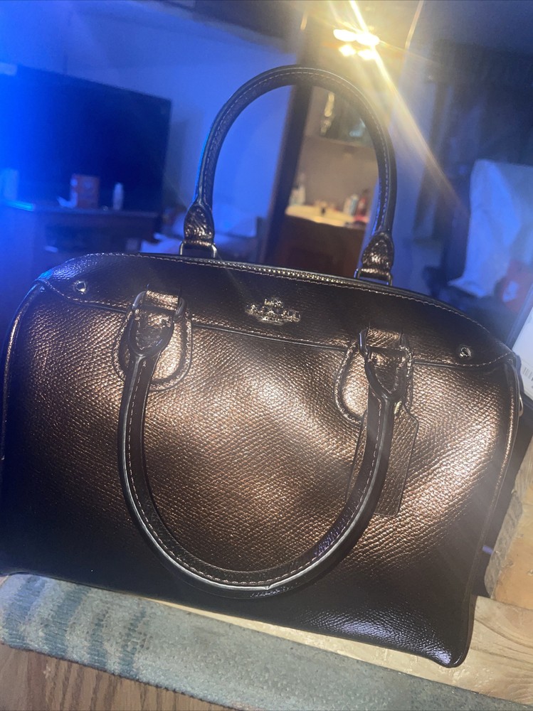 Coach Purse Mini Bennett Metallic Leather (F56125)