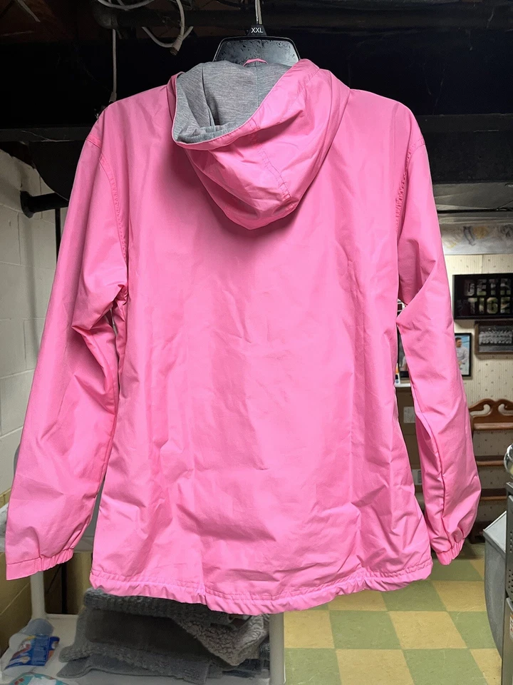 Impermeable Pullover Rosa Charles River Talla XS Foto 2 de 4