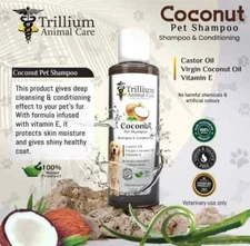 Trillium Coconut Pet Shampoo Animal Care  100% Ayurvedic 200ml