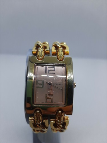 OROLOGIO DA POLSO DA DONNA VINTAGE BYSIMON DORATO A QUARTZ BRACCIALATO. |  eBay