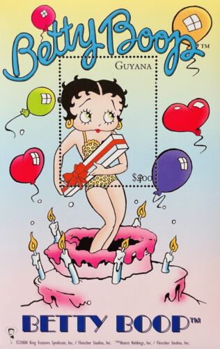 TIMBRES GUYANA BETTY BOOP DANS UN GÂTEAU D'ANNIVERSAIRE 2001 MNH PERSONNAGE DE DESSIN ANIMÉ ANIMÉ - Photo 1 sur 1