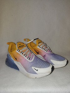 air max 270 university gold black university blue psychic pink