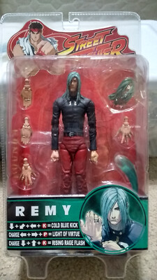 SOTA Toys 2006 Street Fighter Remy 6.5'' blue hair red pants (opened, complete)