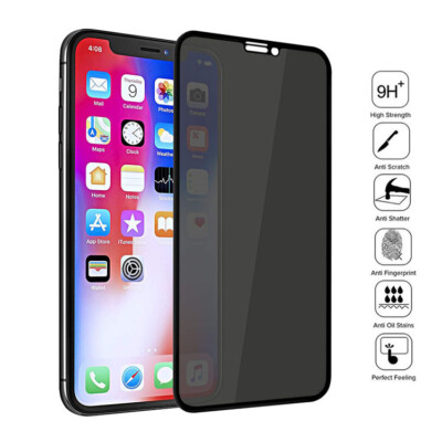New 9D iPhone 12 full cover  2.5D Anti Spy Privacy Tempered Glass Top Quality 