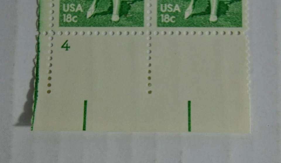 BOBBY JONES 18c Plate Block of 4  Stamps  Scott #1933  - Image 4 of 4