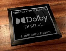 Framed 8" x 10" Home Theater / Cinema Sign - Dolby Digital New Logo 