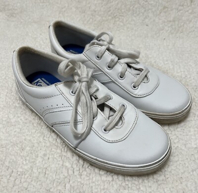 Keds Shoes Girls Size 3 White Champion Leather Casual Sneakers | eBay