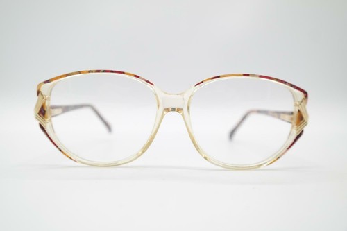 Lunettes Vintage Marjoe 50061 - Monture Ovale Multicolore Transparent Or - Taille 53x43mm - NOS