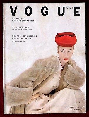 Vogue Magazine ~ November 1, 1951 ~ Coffin Jean Patchett Suzy