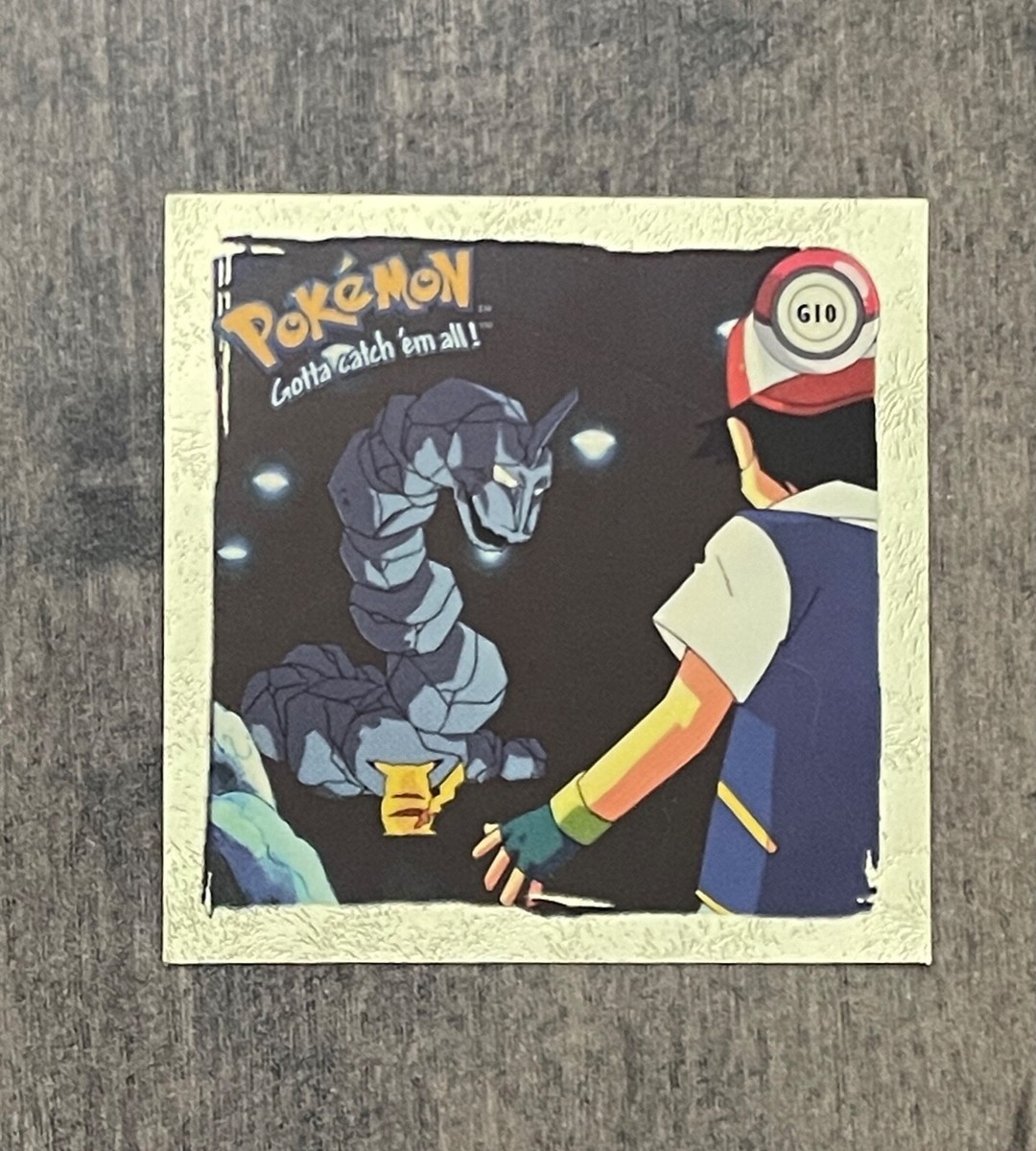 Onix G10 Rare GOLD Stickers 1999 Pokemon Series 1 Nintendo
