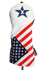 USA Patriot Golf Limited Edition Vintage Retro X Metal Fairway Wood Headcover