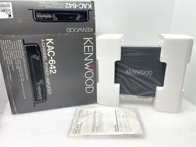 Kenwood Kac-642 4 Channel Bridgeable Amp Vintage Japan Old School