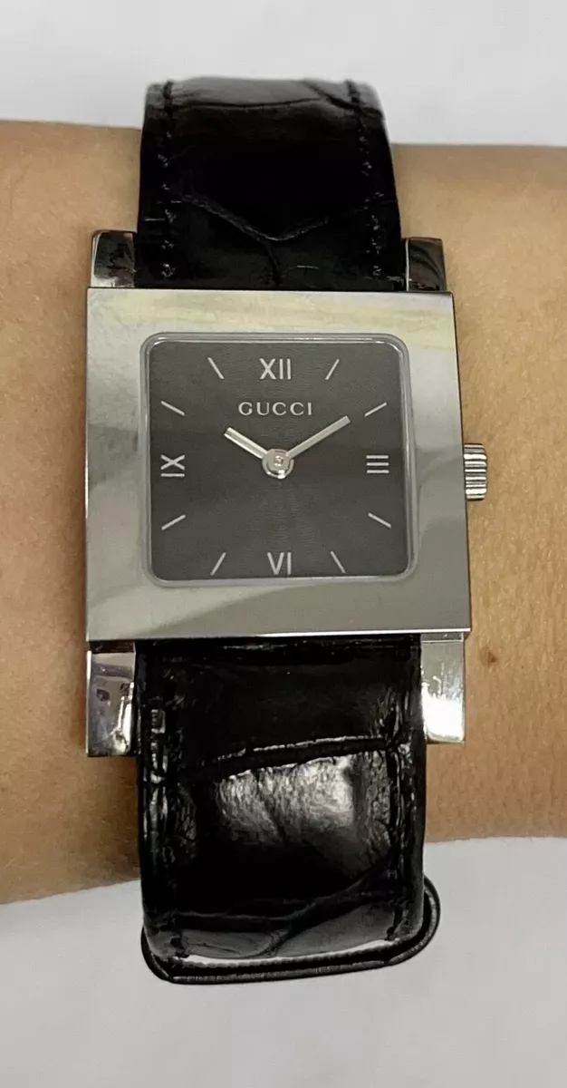 Gucci genuine hotsell leather watch