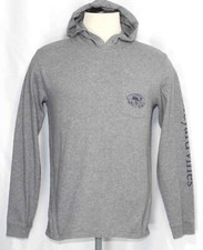Vineyard Vines Gray Cotton Long Sleeve Hooded Pocket T Shirt Mens Size Small