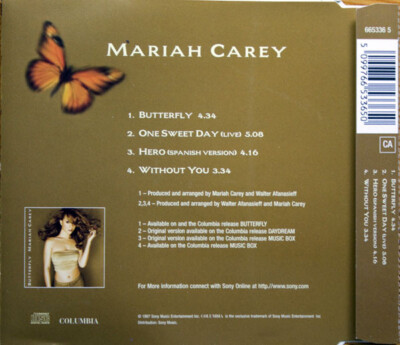 Mariah Carey サイン入り　butterfly CD Mariah Carey = マライア・キャリー – Butterfly = バタフライ – CD