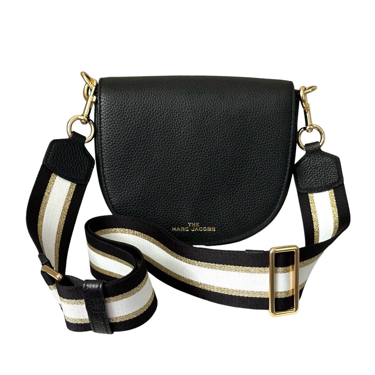 The Marc Jacobs Black Courier Mini Leather Saddle Bag NWOT