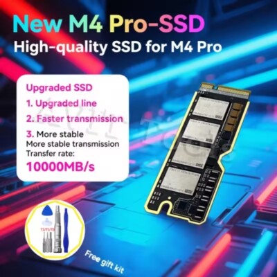 SSD kit For Mac mini M4pro SSD Upgrade Kit 2TB/4TB Direct Replacement