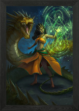 Snake Shaman Framed Wall Art Poster Canvas Print Picture