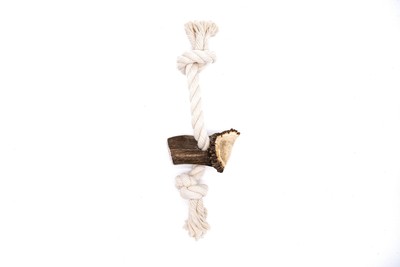 Elk Antler Rope Dog Toy X-Large | Split Antler All Natural Grade A ...