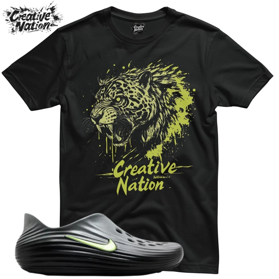Shirt To Match ReactX Rejuven8 Black Cool Grey Volt Unisex Tee Leopard Shirt