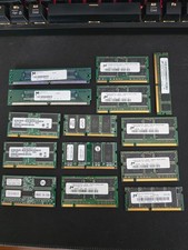 Lot of 14 Mixed Legacy RAM Modules Micron Viking DDR SDRAM ECC SODIMM Tested