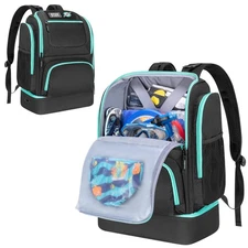 Swim Bag for Swimmers with Shoe Compartment, Swim Backpack for Men and Women,...