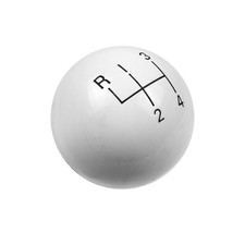 Hurst 1630003 Shift Knob - White 4 Speed 38-16 Threads