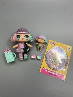 L.O.L. Überraschung! Bling Serie Pranksta mit Lil Schwester. Clown Puppe