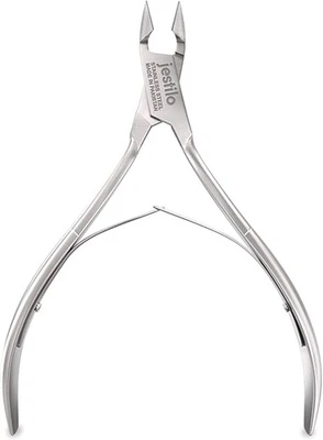 Jestilo Professional Cuticle Nippers Scissors 1 Count (Pack of 1), Silver
