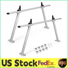 800 LBS Pickup Truck Ladder Rack 71" Width Non-Drilling Aluminum Truck Bed Rack