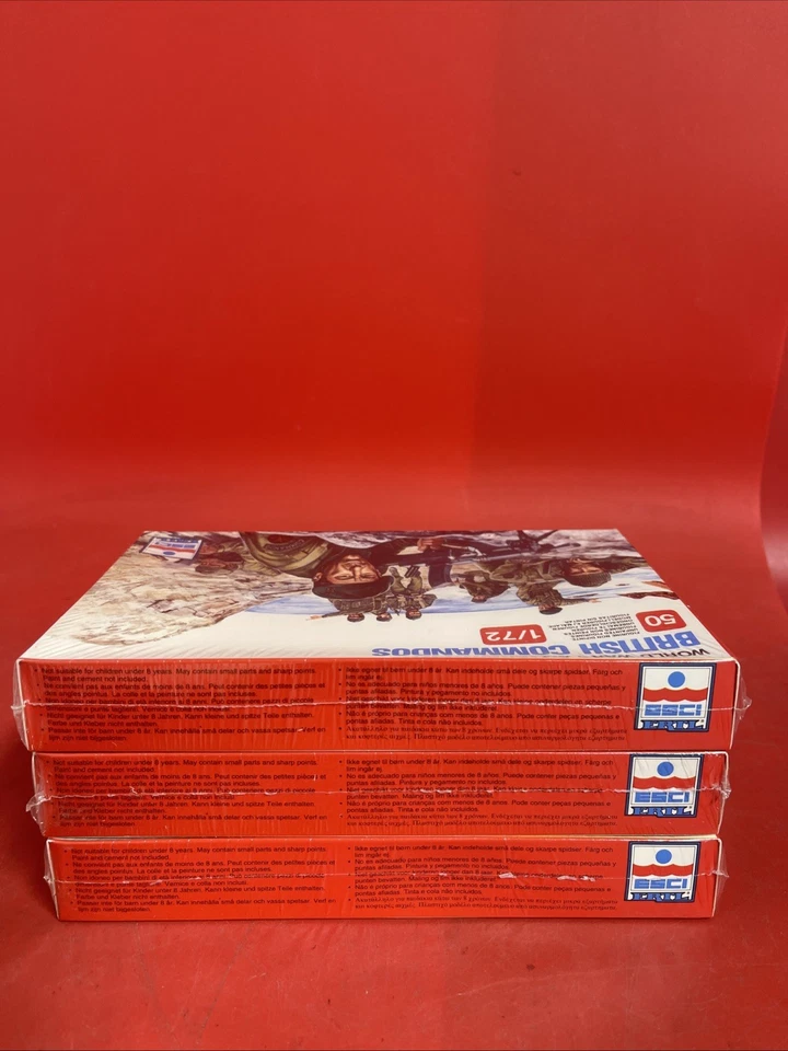 ESCI Ertl Segunda Guerra Mundial COMANDOS BRITÁNICOS #210 1:72 Figura Modelo Kit Lote Foto 4 de 4