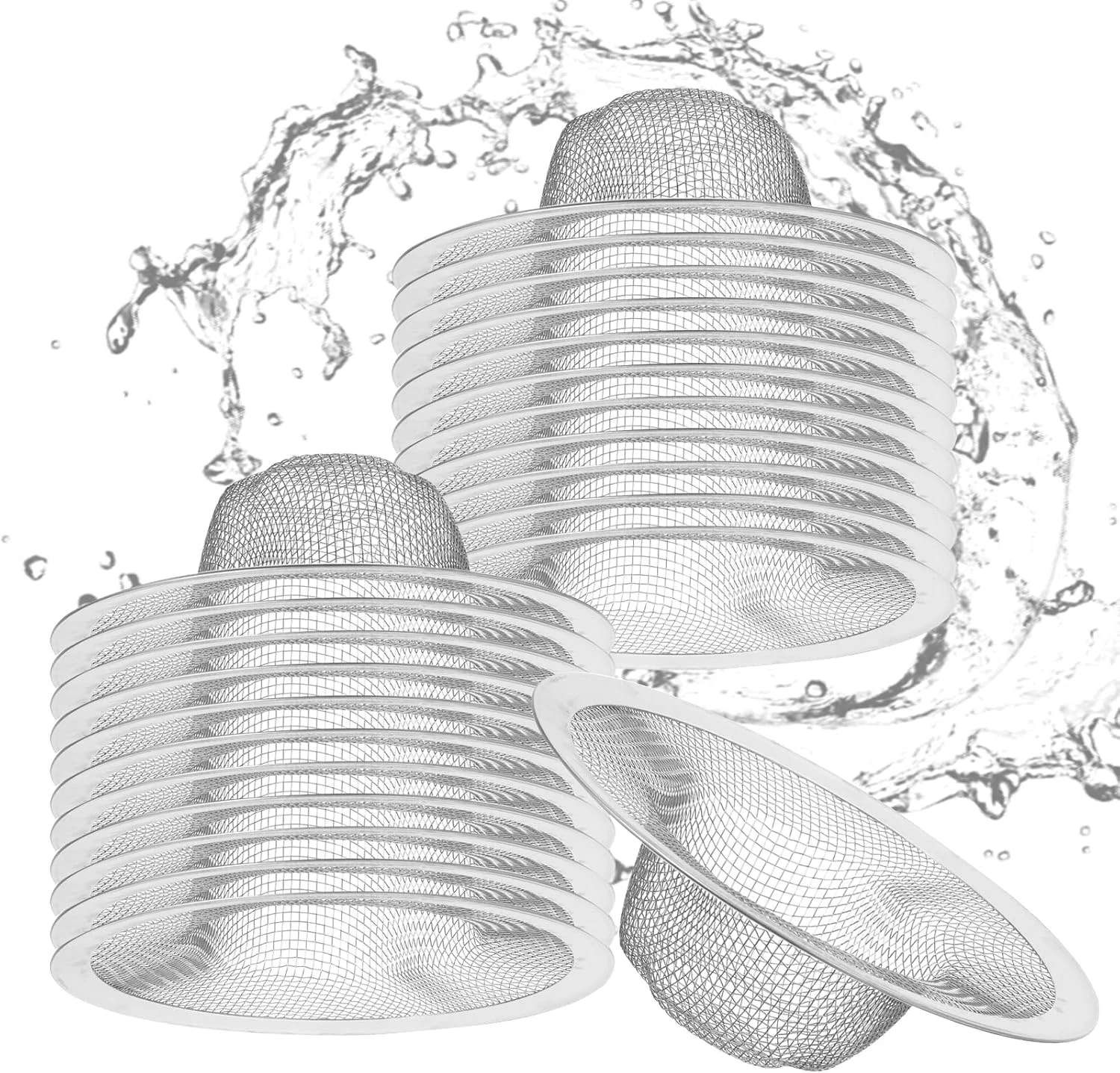 40Pcs 4.5" Mesh Sink Strainer for Kitchen, Stainless Steel Mesh Sink Drain Strai
Opens in a new wind