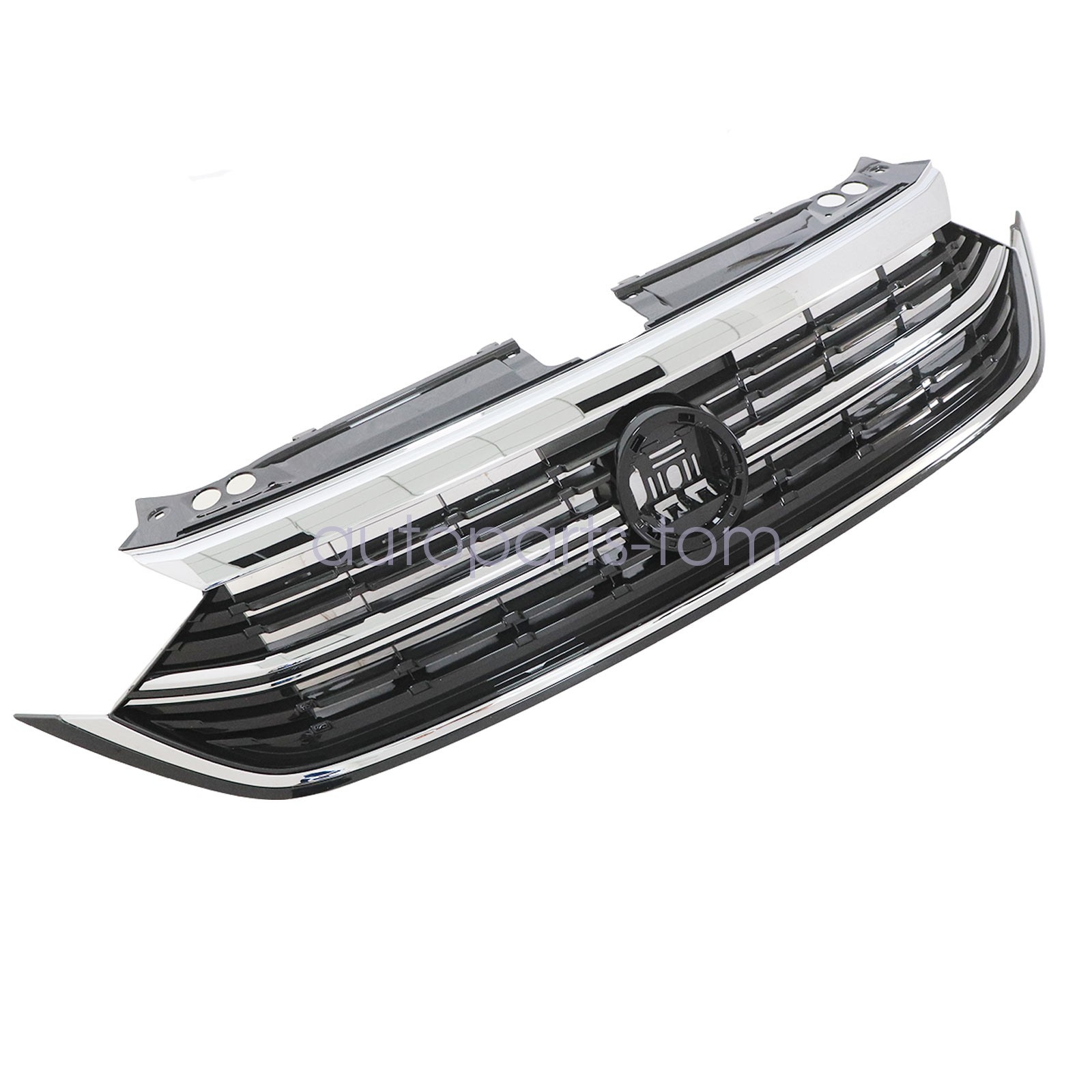 Fit 2022 2023 2024 Vw Volkswagen Jetta Front Bumper Chrome & Black Upper Grille