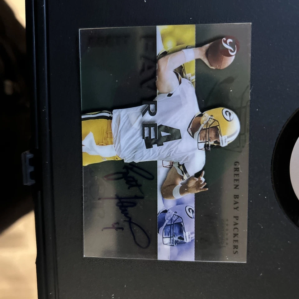Topps Brett Favre 2002 acetato Green Bay Packers - automático Foto 2 de 4