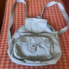 Mochila Queenie Kipling Live Light para mujer azul desmayado verde mediana