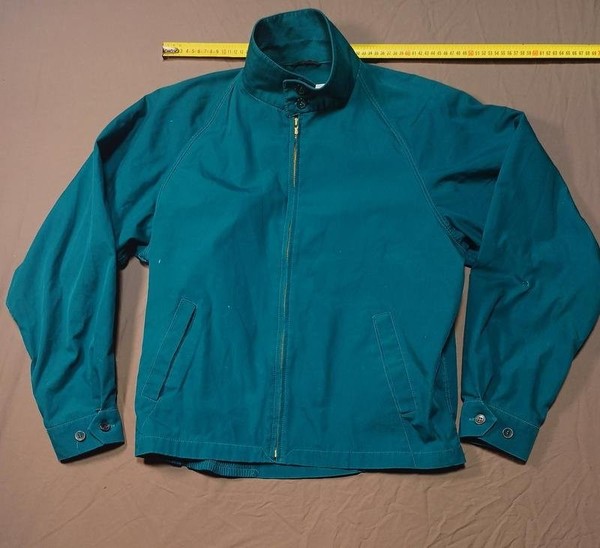 Men Vintage London Fog Jacket Green Polyester 38 /
