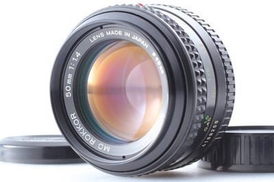 [Near MINT+++] Minolta MD Rokkor 50mm f/1.4 MF Standard Lens MD / SR Mount Japan