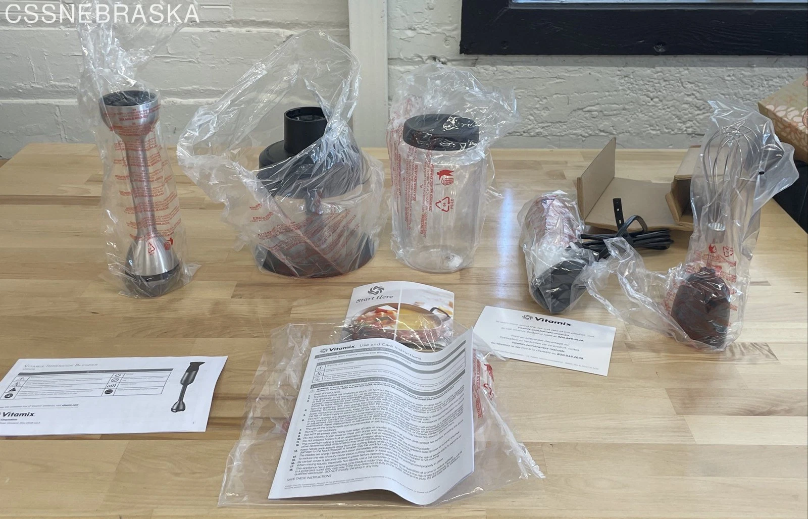 Vitamix VM0219 Immersion Blender Set Whisk Chopper Attachments New
Opens in a new window or tab