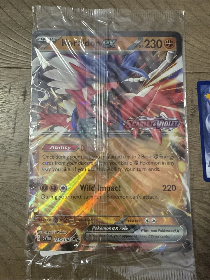 Koraidon ex 125/198 Jumbo Oversized Promo Stamped Scarlet Violet Sealed - Image 2 of 4