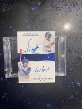 2019 PANINI FLAWLESS WANDER FRANCO Auto Dual Rookie Sapphire Victor Mesa #14/15