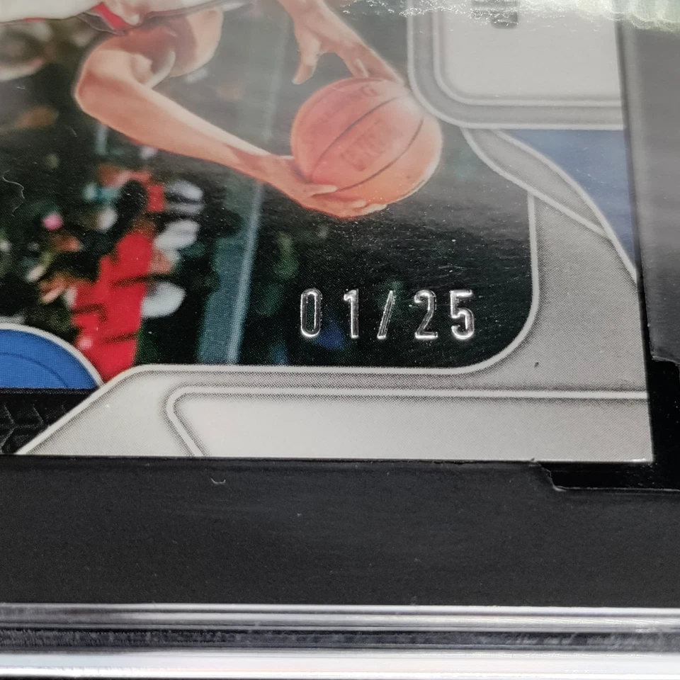 /25 Grant Hill Auto SGC 9 10 Blue Shimmer 2024-25 Prizm Sensational Autógrafo SP Foto 4 de 4