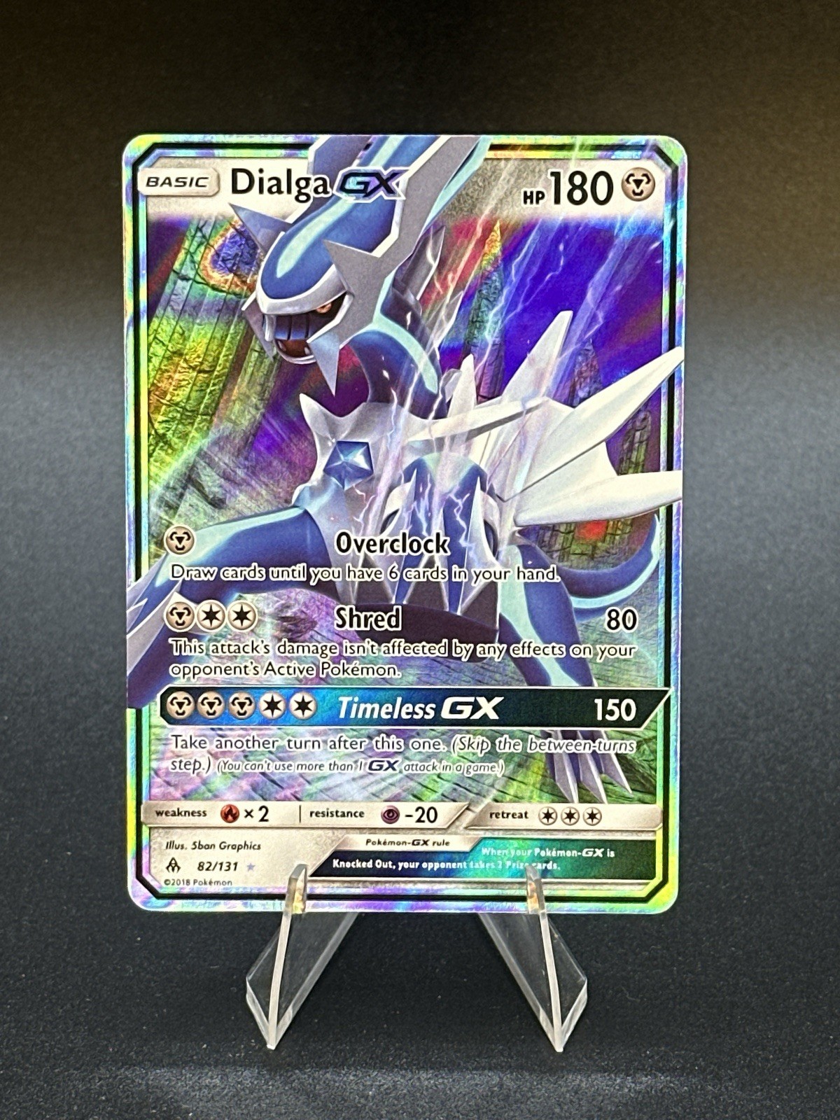 Dialga GX (Full Art) 125/131 Sm-Forbidden Light *HOLO*  Pokemon TCG