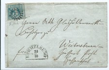 gMRSt Nr. 178 der 2. Verteilung auf Brief  m. Nr. 2II v. Hammelburg