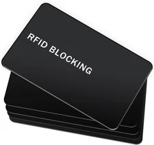 RFID Blocking Card - 5 Pack, Contactless NFC Credit Card ID Protection Safe