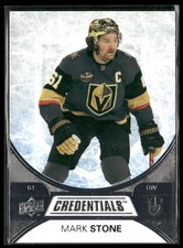 2021-22 Upper Deck Credentials #31 Mark Stone Vegas Golden Knights Hockey Card