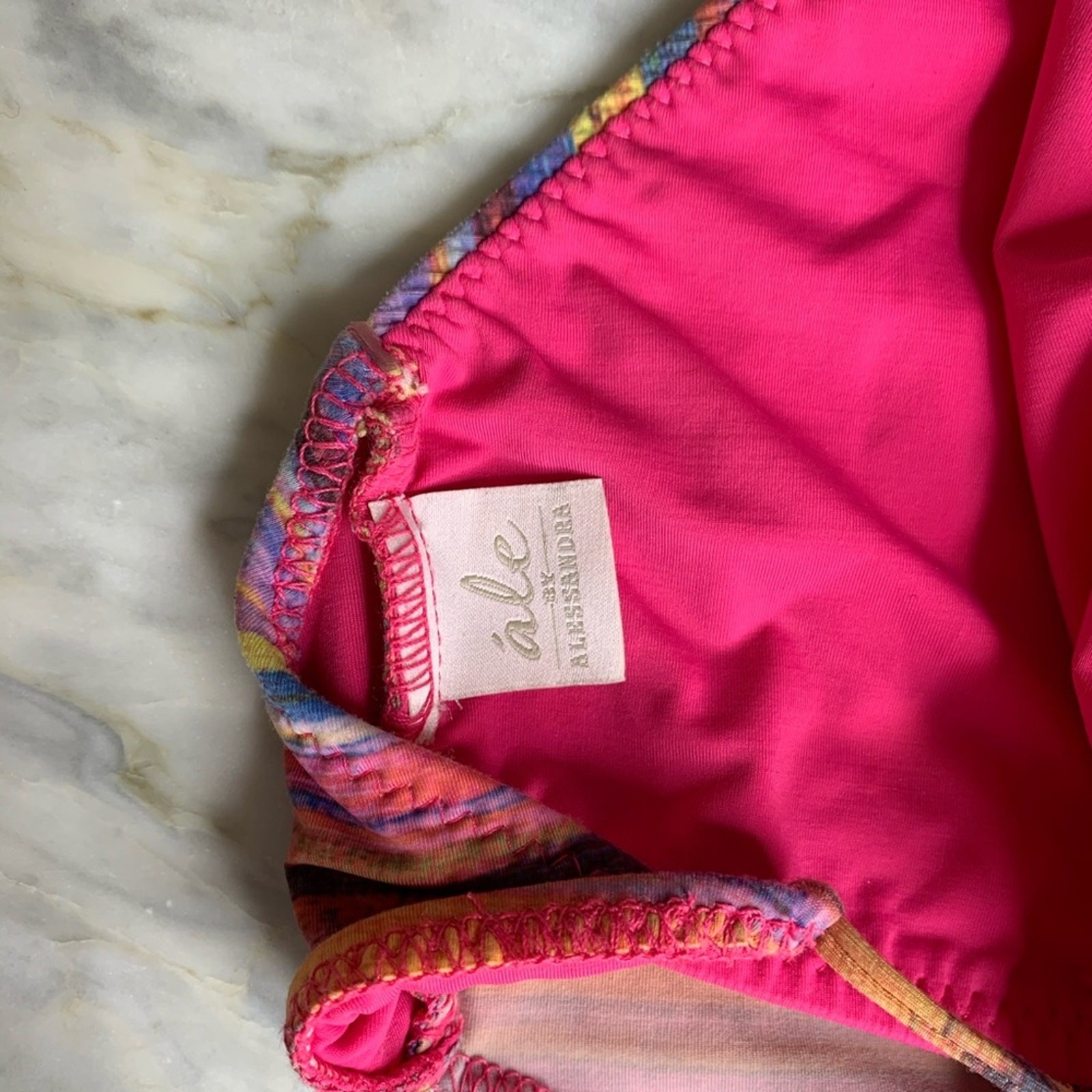 Alé by Alessandra Rainbow Patchwork Halter Fringe… - image 4